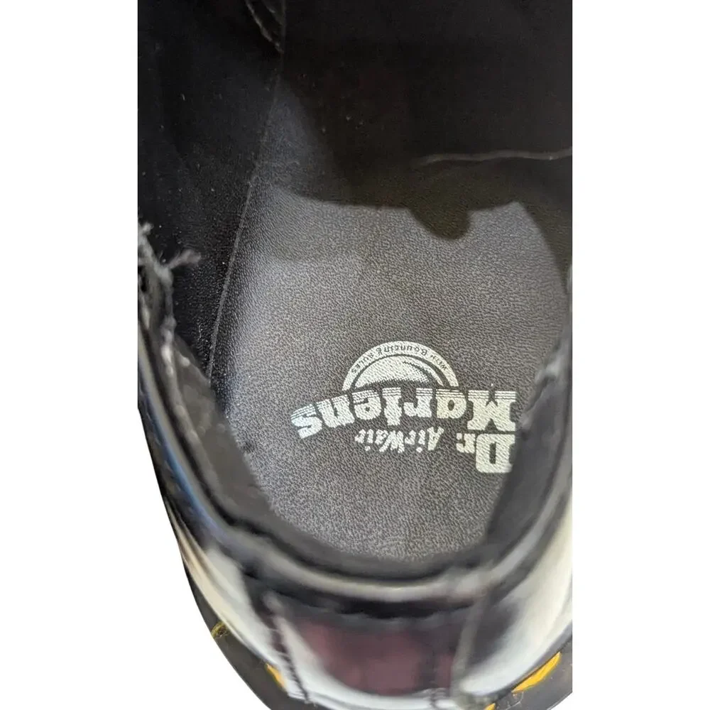 Dr. Martens 1461 Quad Platform Black Smooth Leather Shoes Men’s 7 Women’s 8